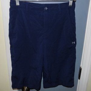 Under Armour Golf Shorts Heatgear Navy Blue Loose